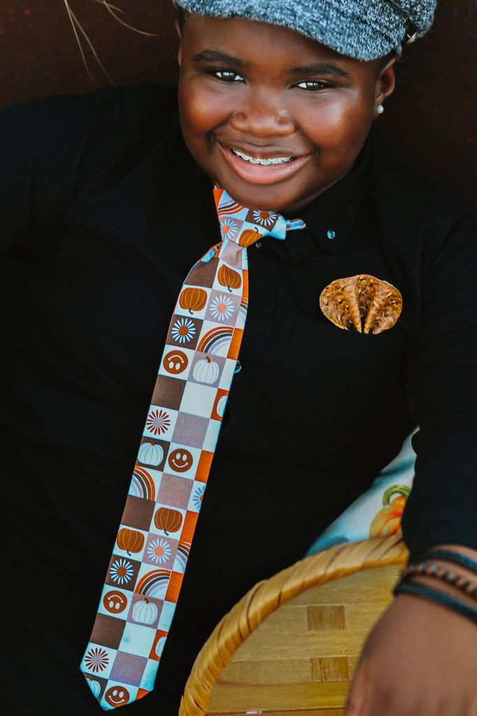 Fall Vibes Adjustable Necktie - Dapper Xpressions