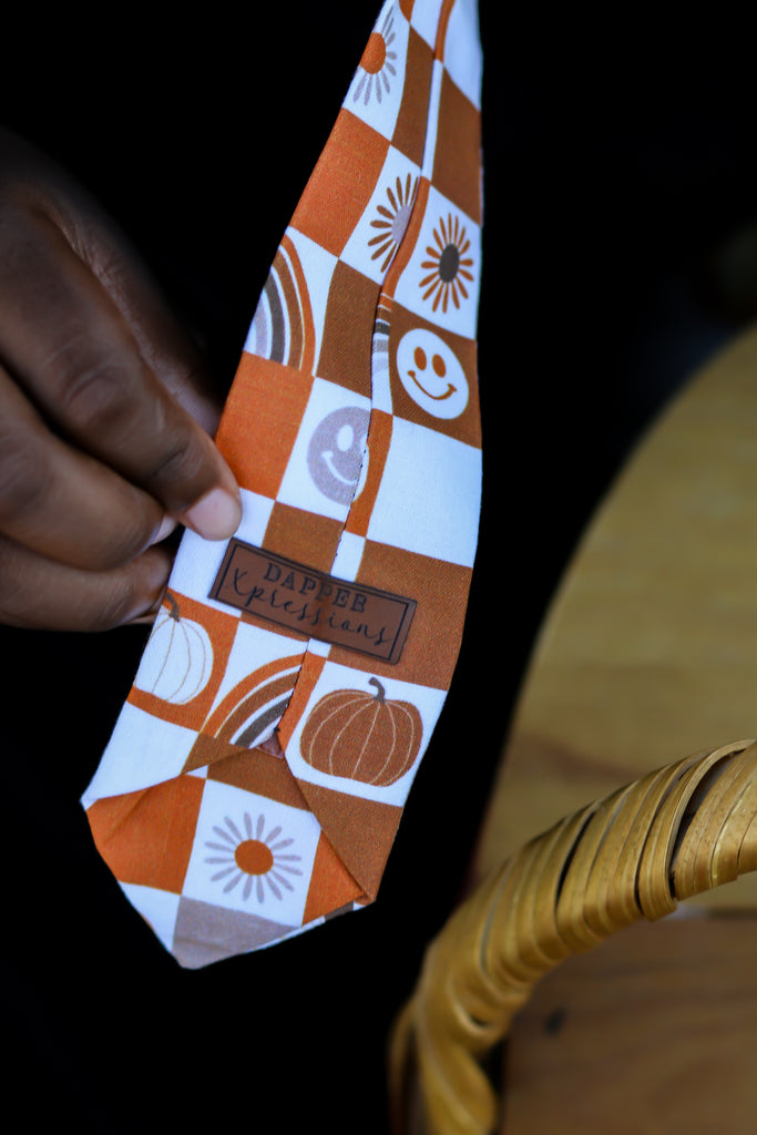 Fall Vibes Adjustable Necktie - Dapper Xpressions