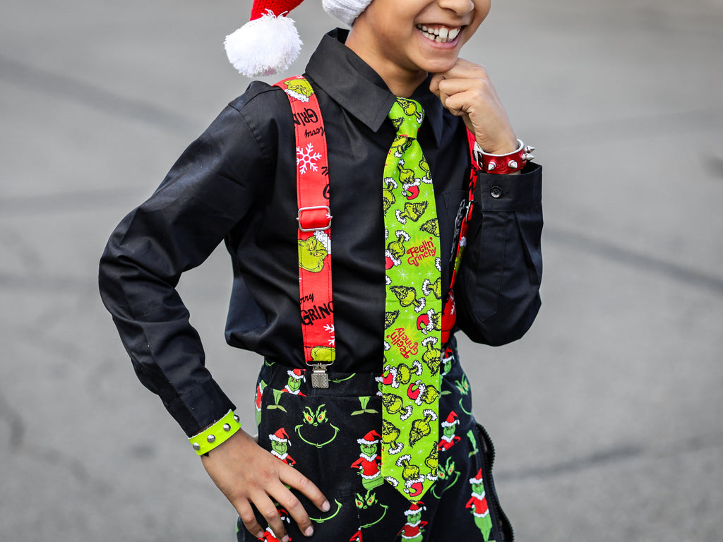 Feelin Grinchy Adjustable Necktie - Dapper Xpressions