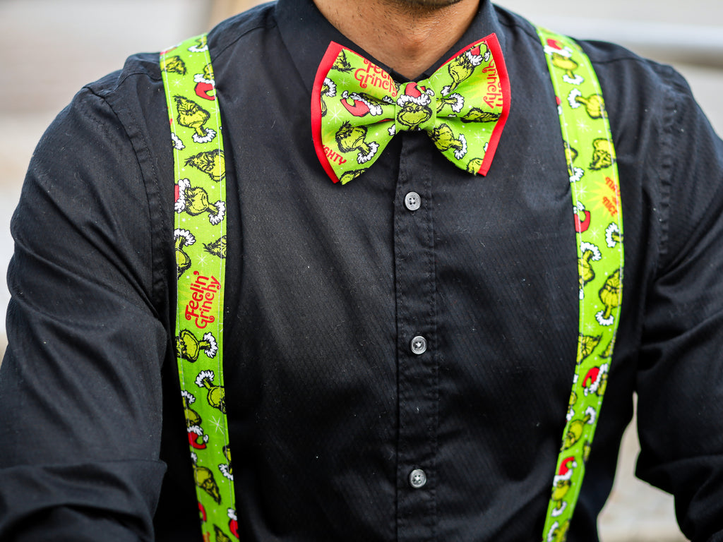 Feelin Grinchy Suspenders - Dapper Xpressions