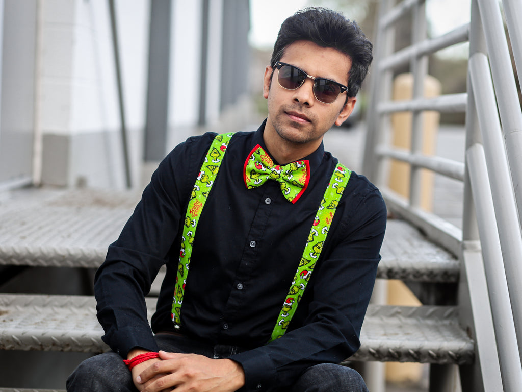 Feelin Grinchy Suspenders - Dapper Xpressions