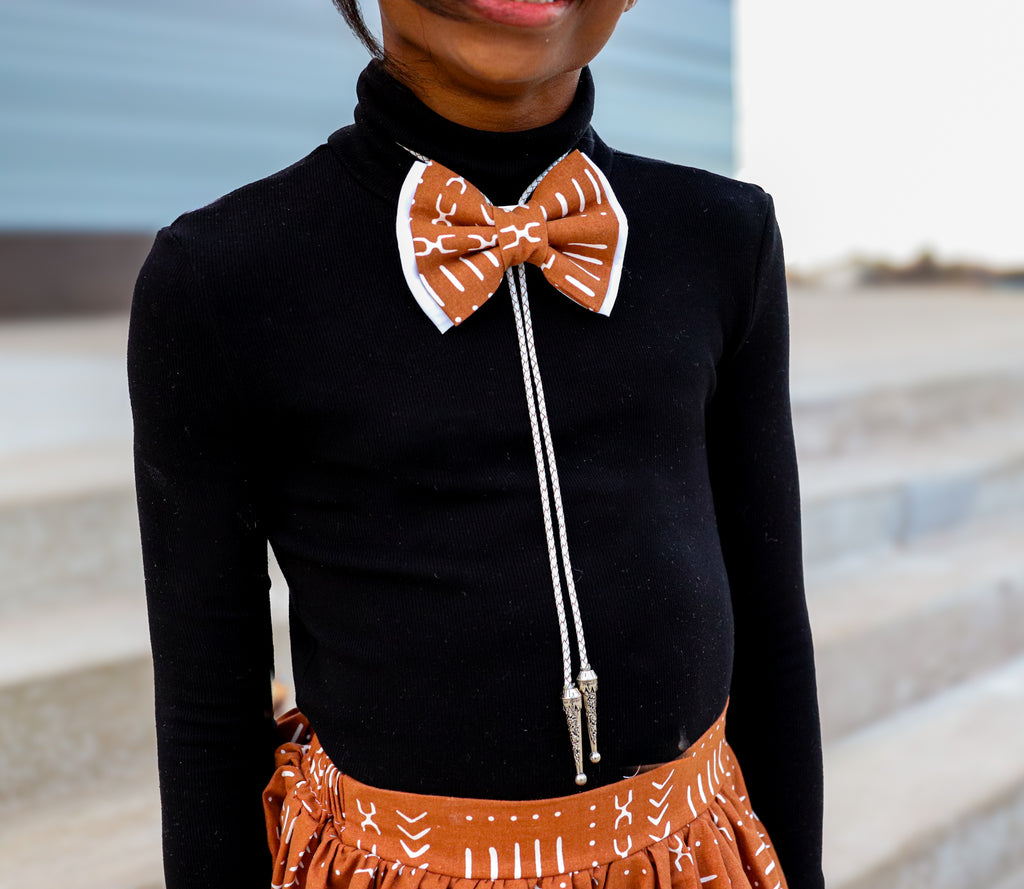 African Markings Bolo Bow Tie & Suspenders - Dapper Xpressions