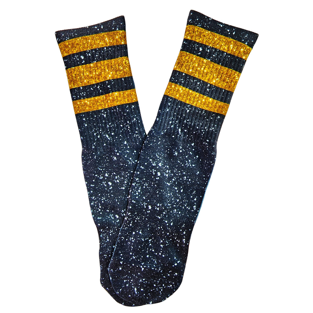 Faux (Fake) Glitter Holiday Tube Socks - Dapper Xpressions