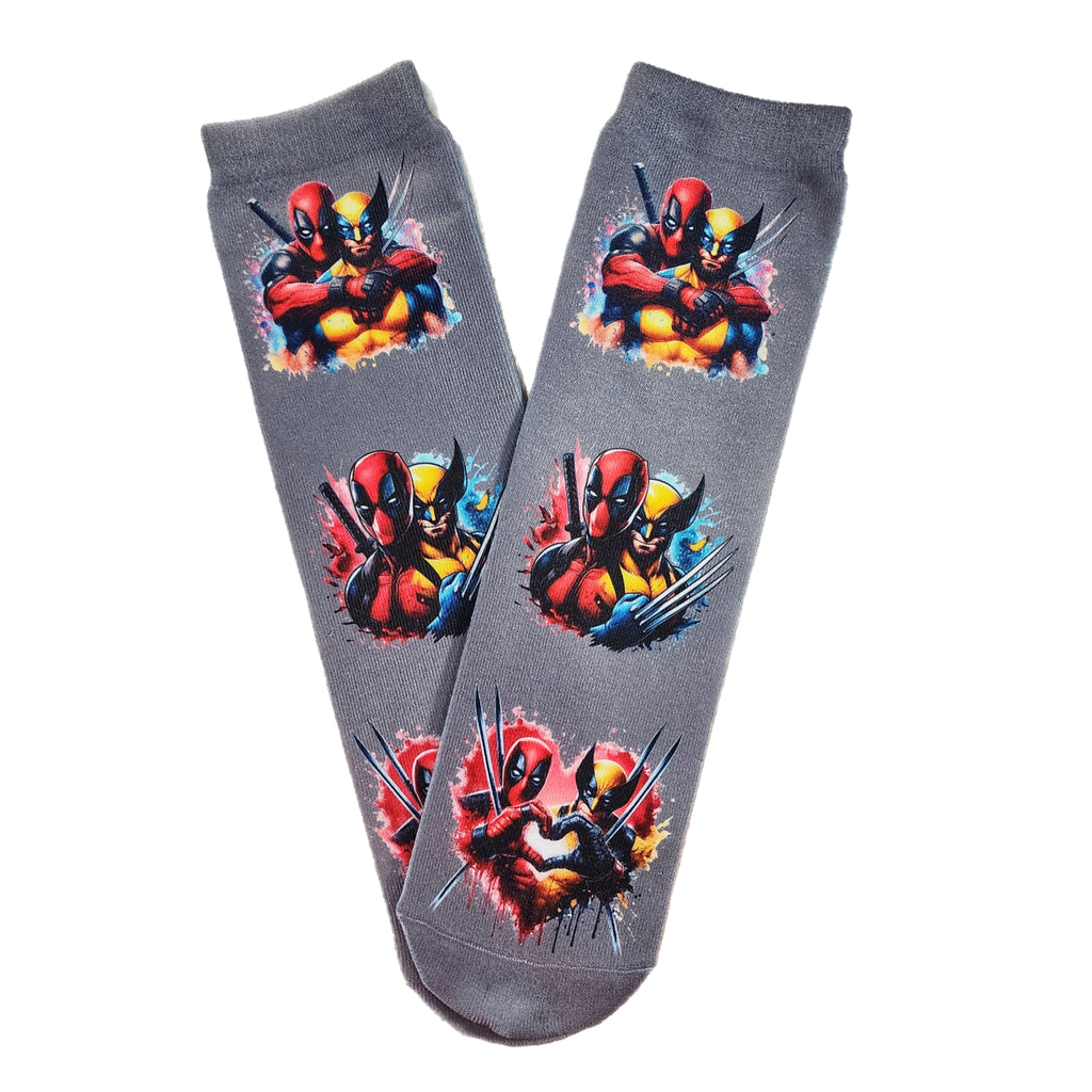 Red & Yellow Mercenary Heroes Socks - Dapper Xpressions