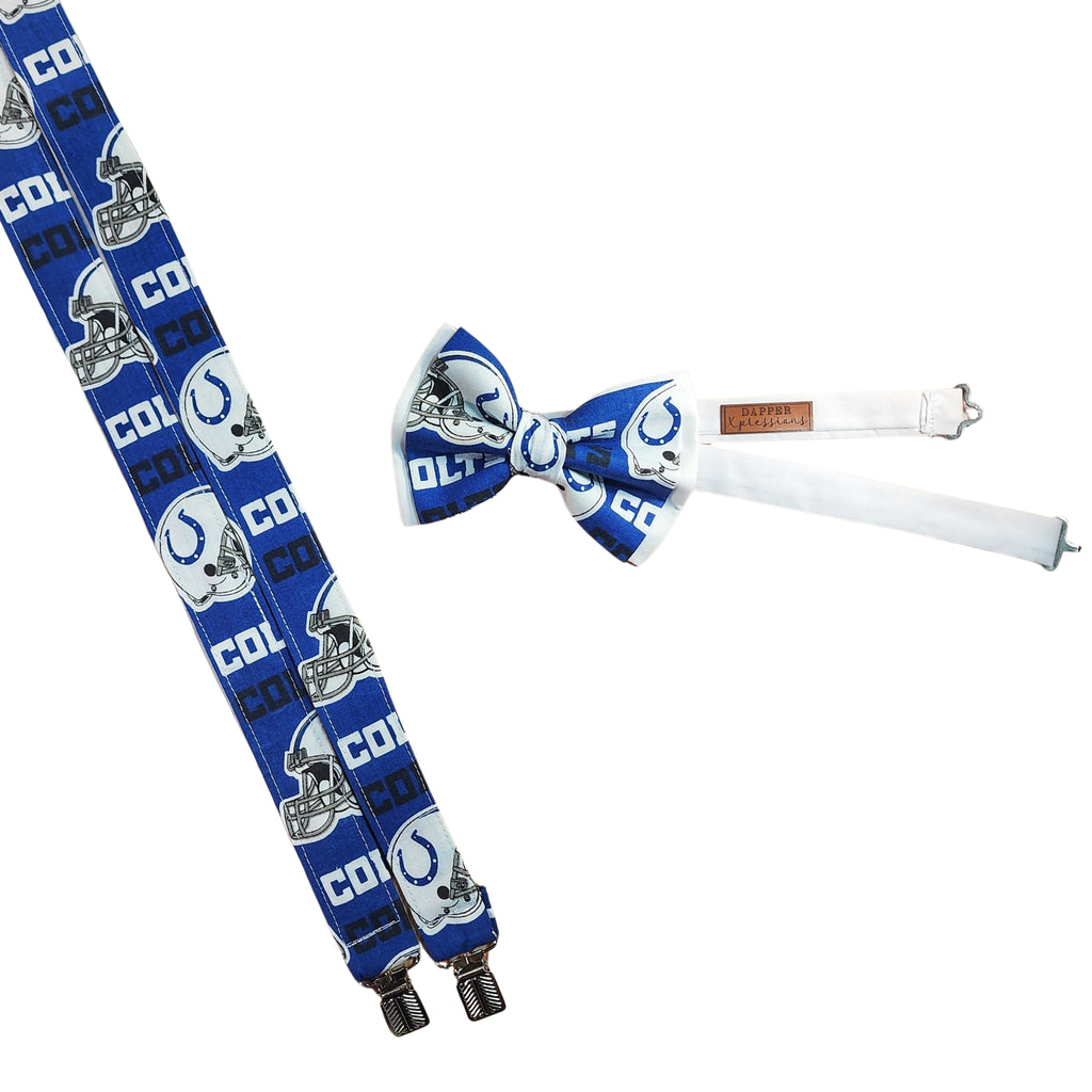 Indianapolis Colts Suspenders - Dapper Xpressions