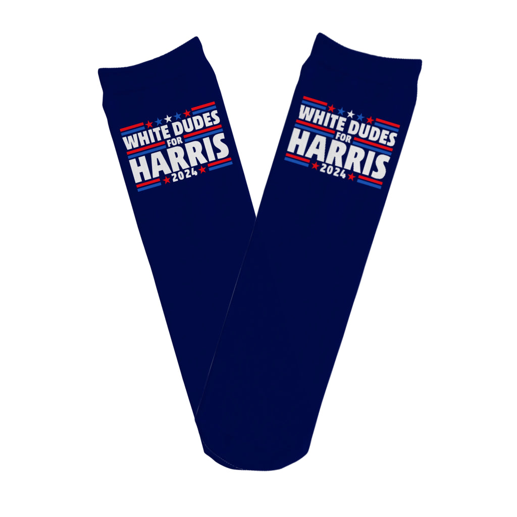 White Dudes For Harris 2024 Socks - Dapper Xpressions