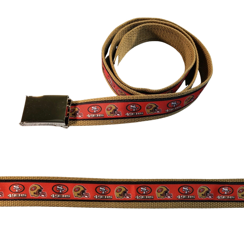 San Francisco 49ers Belt (Scarlet) - Dapper Xpressions