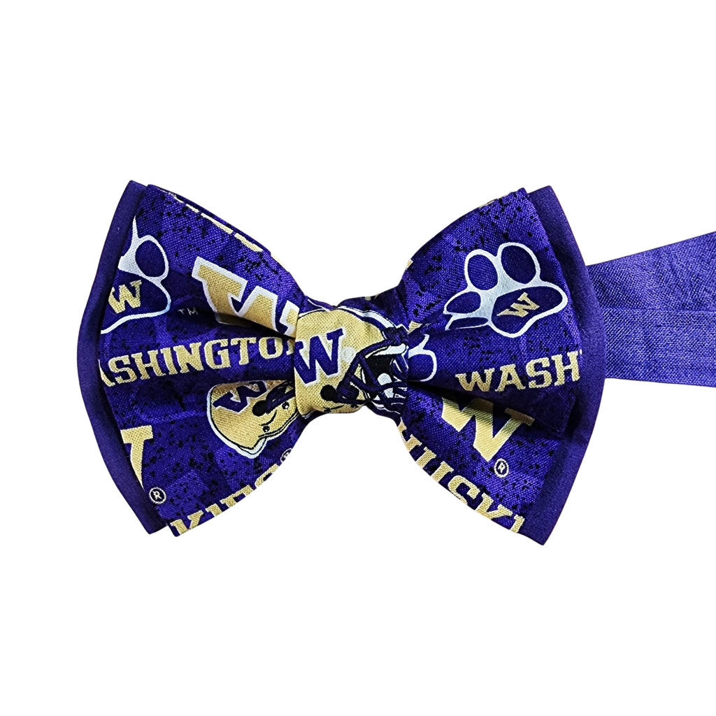 University of Washington Suspenders and Bow Tie (or Hair Bow) - Dapper Xpressions