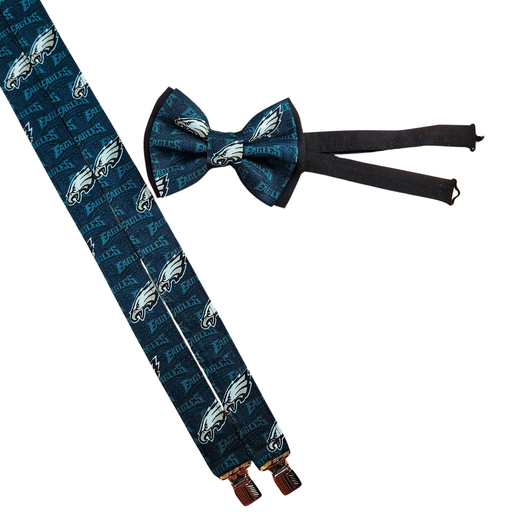 Philadelphia Eagles Suspenders and Bow Ties - Dapper Xpressions